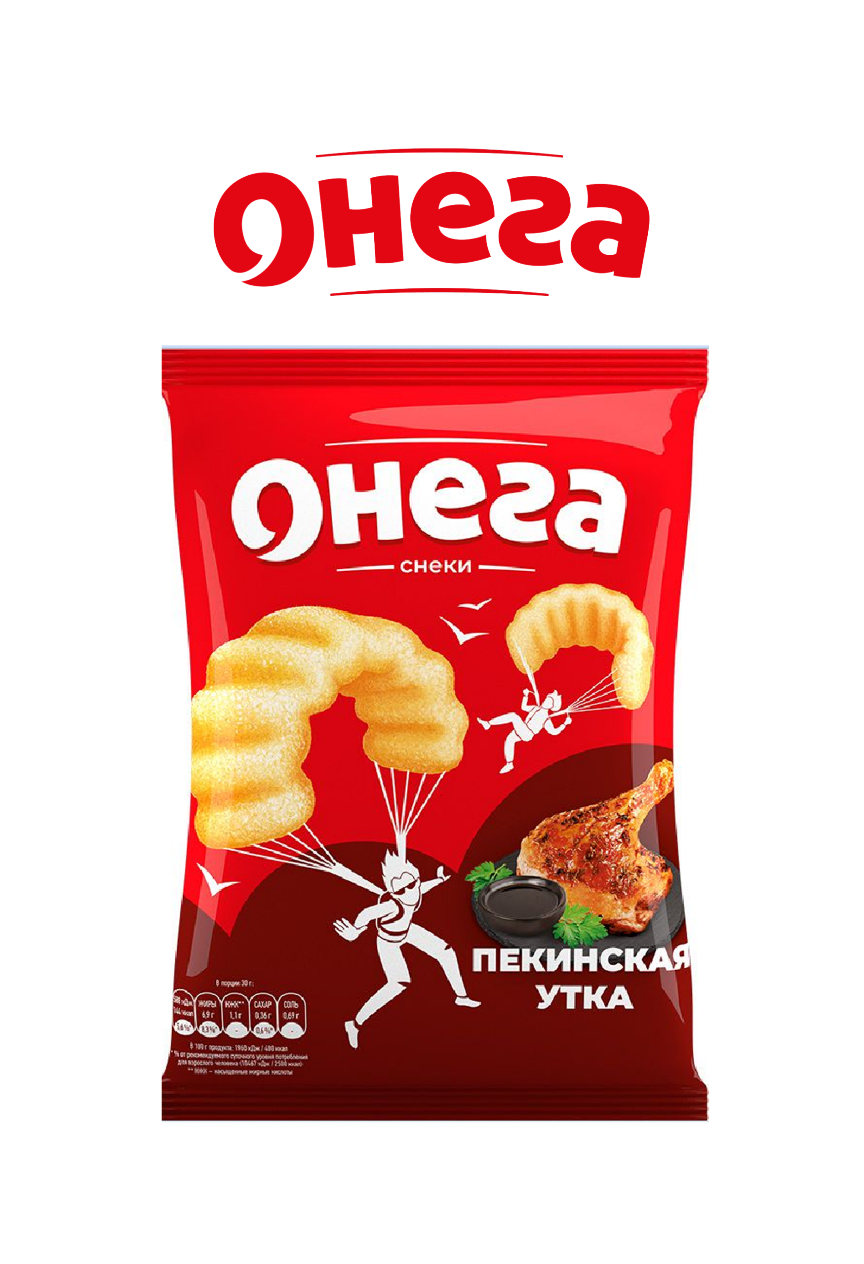 Снеки «Онега» со вкусом пекинской утки 70г/24шт