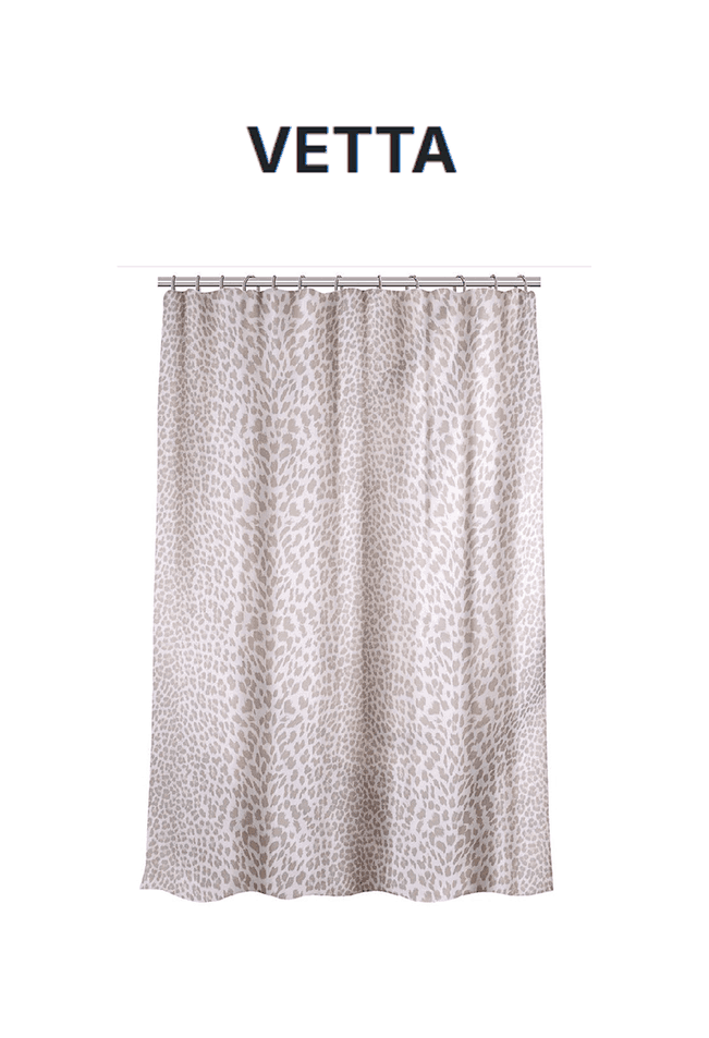 VETTA Шторка для ванной, с утяжелителем, полиэстер, 80 г/м2, 180х180см, Энимал, 009